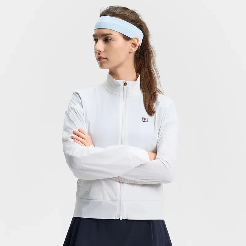 外套女款健身休闲夏季跑步运动风防风梭织A11W433701F