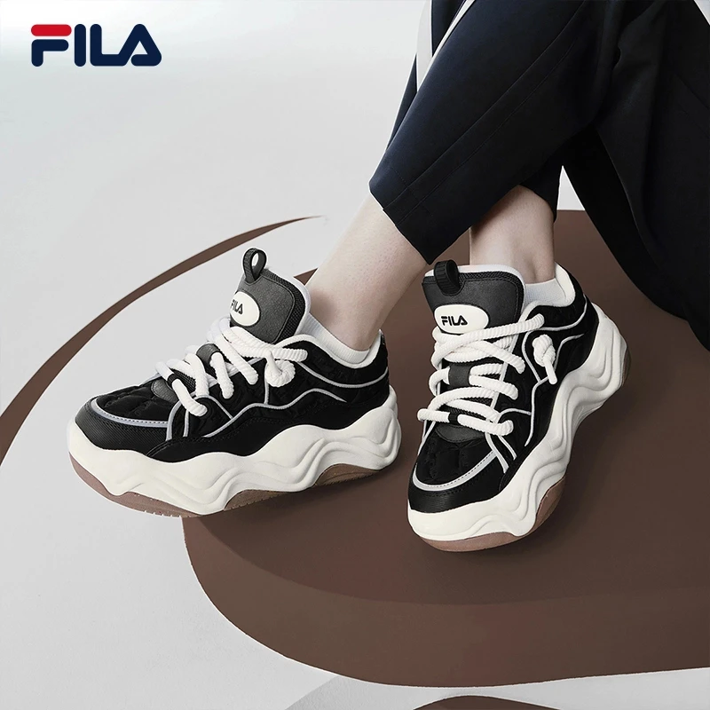 Fila/斐乐【流沙鞋】情侣面包复古摩登软底百搭休闲舒适增高鞋RH