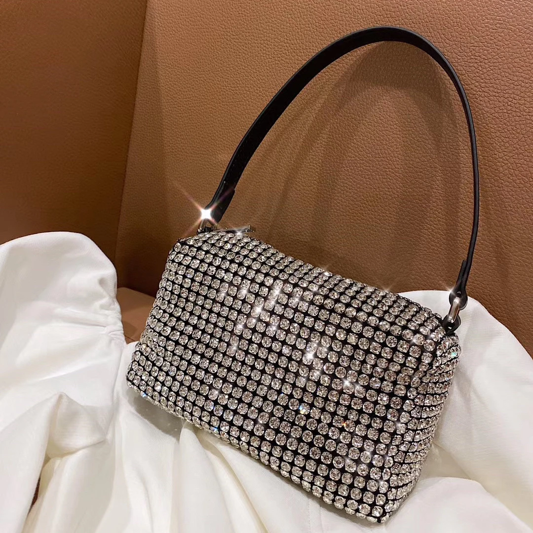 杨杨babytime满钻bling闪水钻钻石包晚宴包镶钻单肩链条可斜跨