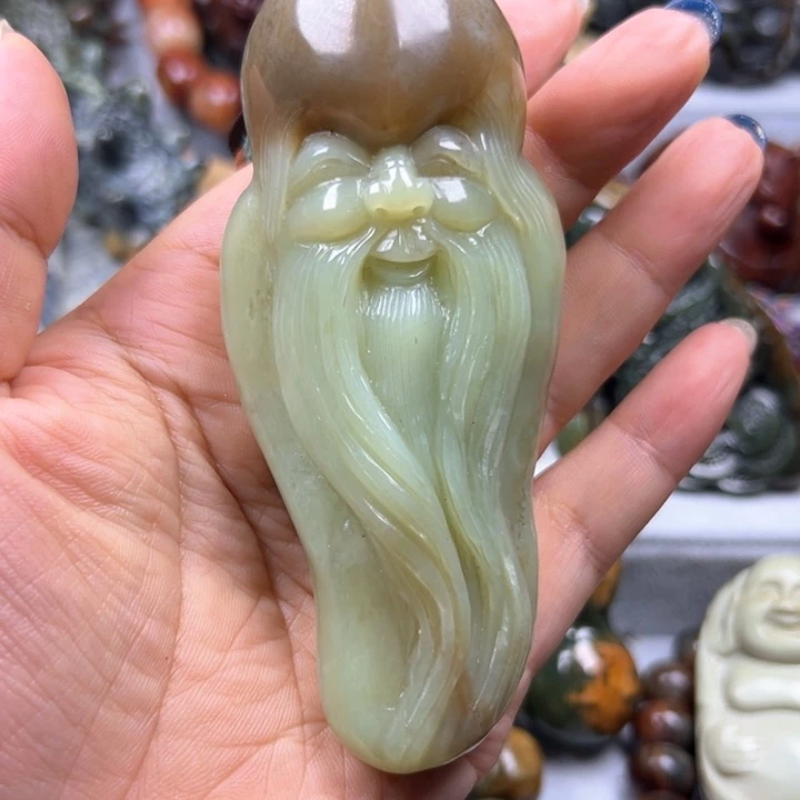 岫岩老玉（透闪石质玉）把件未镶嵌?***?