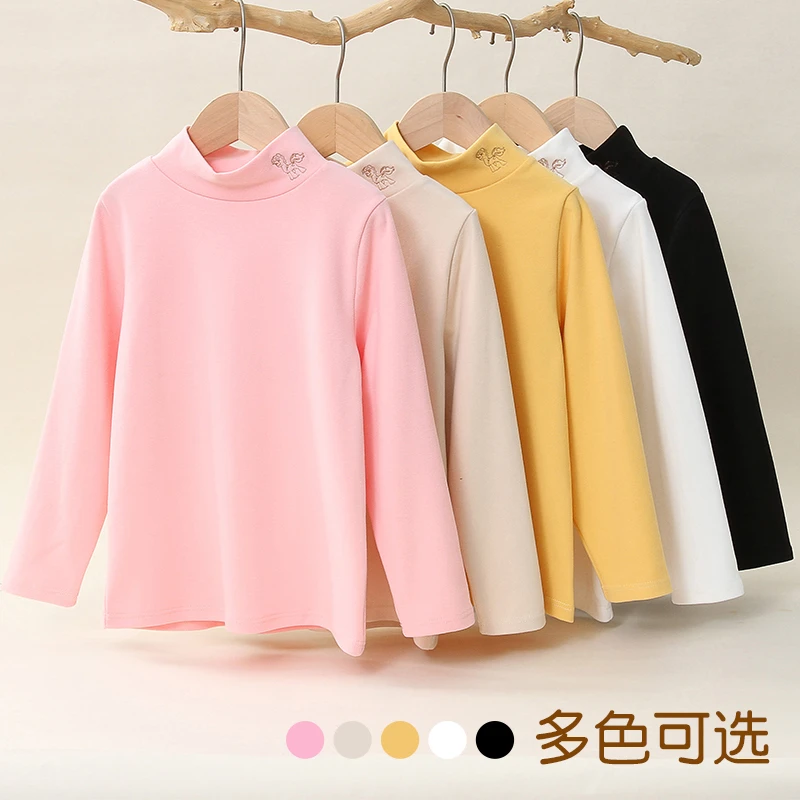 【到手2件】小马宝莉儿童打底衫秋冬男女童内搭保暖宝宝半高领长袖