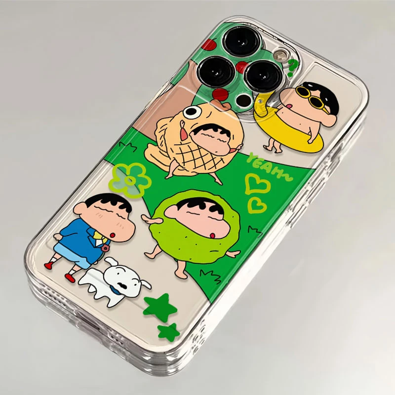 眯眼蜡笔小新适用iqooneo5手机壳透明新款iqoo Neo5s软