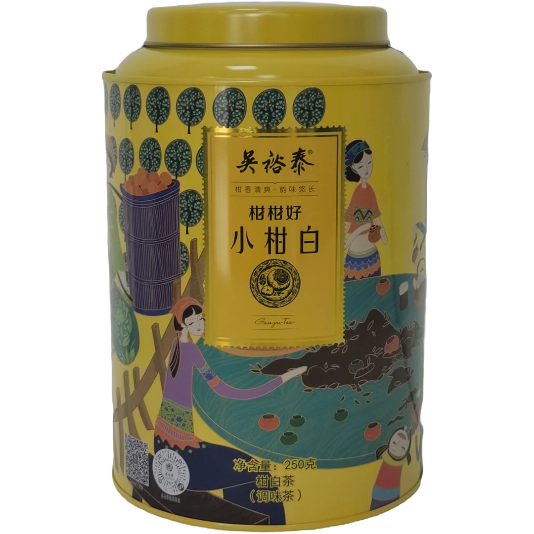 吴裕泰柑白茶 250克 罐装优质生态产地 老字号健康好茶 实体店