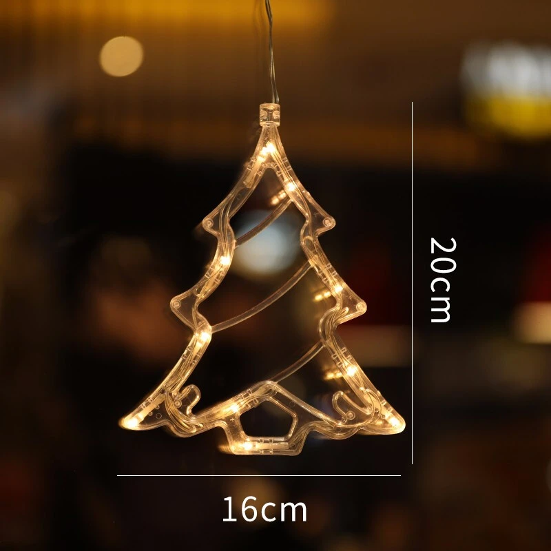 圣诞节装饰灯挂件灯饰场景布置橱窗玻璃贴摆件挂饰吊饰圣诞氛围