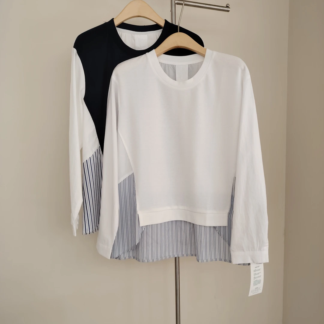 00917卷耳24AW17168假两件上衣