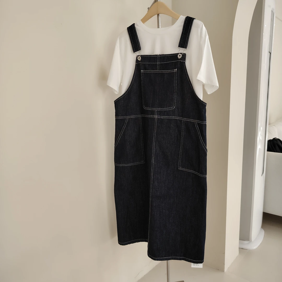 00856卷耳24AW0853牛仔背带裙