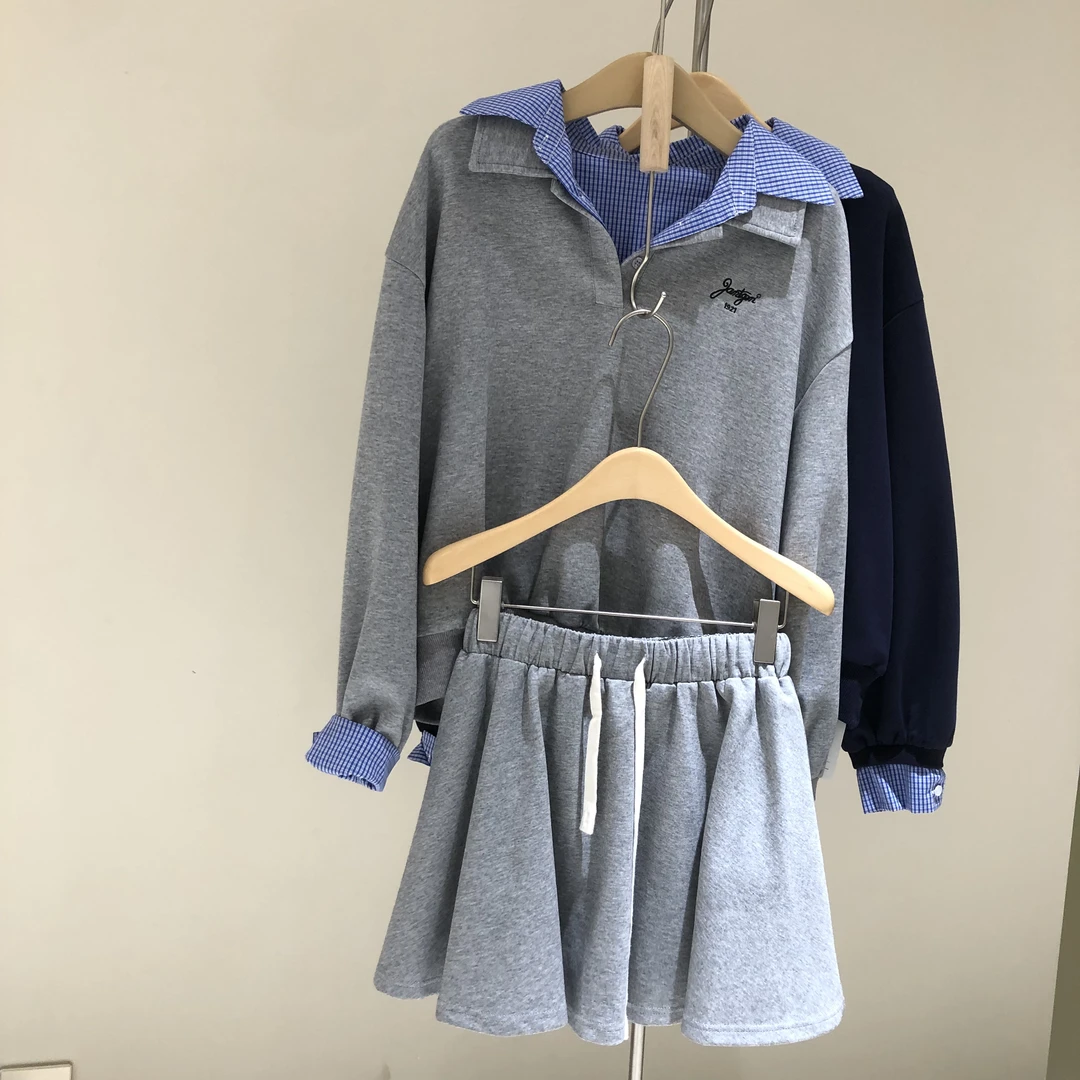 02600卷耳24AW卫衣半裙套装