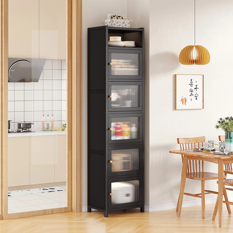 艾芮特夹缝餐边柜家用厨房置物架落地多层收纳小户型靠墙一体窄柜