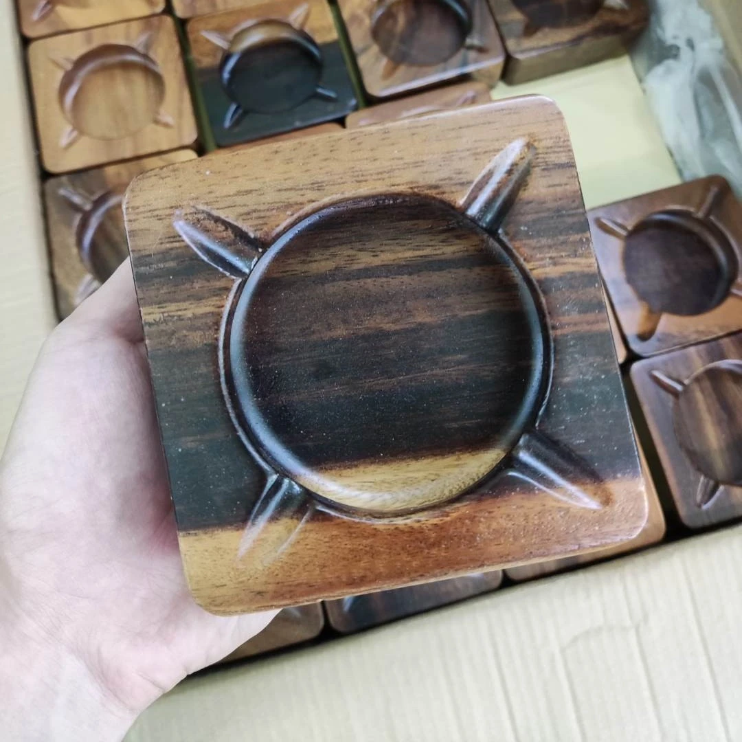 【微瑕】实木烟灰缸