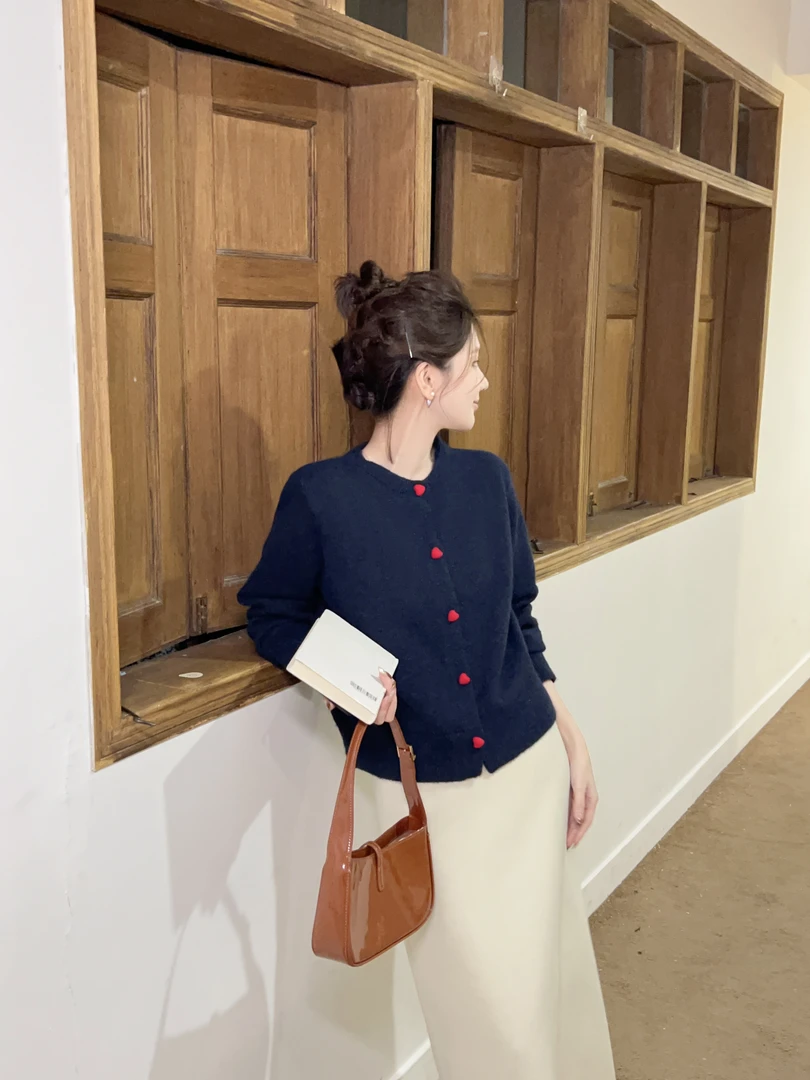 【芝士Cheese】简爱日记 韩系高级感宽松慵懒显瘦休闲针织开衫毛衣