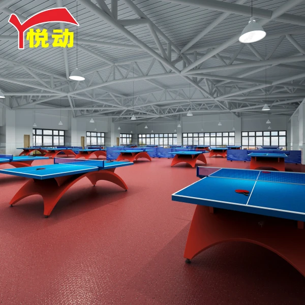 乒乓球羽毛球PVC运动地胶健身房减震塑胶地板胶网球冰球球场地垫