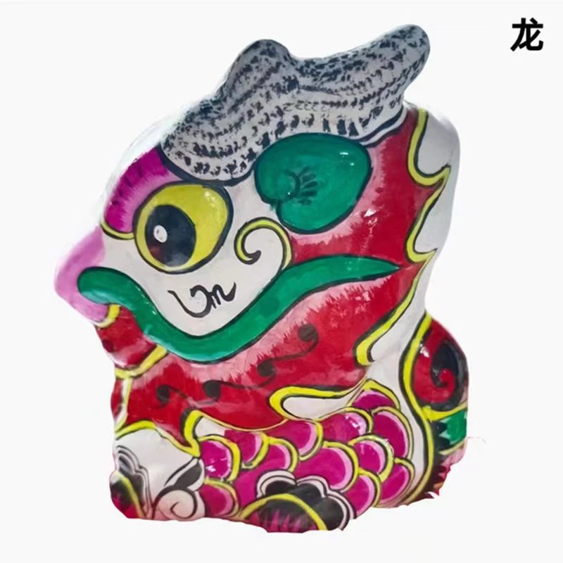胡新明老师联名款秦老师推荐陕西凤翔泥塑彩绘12生肖摆件商务礼品
