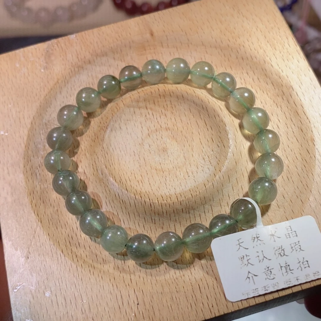 【闪购商品】水晶手链未镶嵌绿兔毛7.8mm