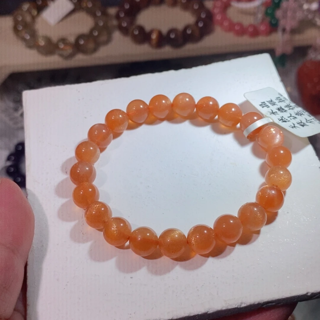 【闪购商品】月光石手链未镶嵌金沙橙月光8.5mm