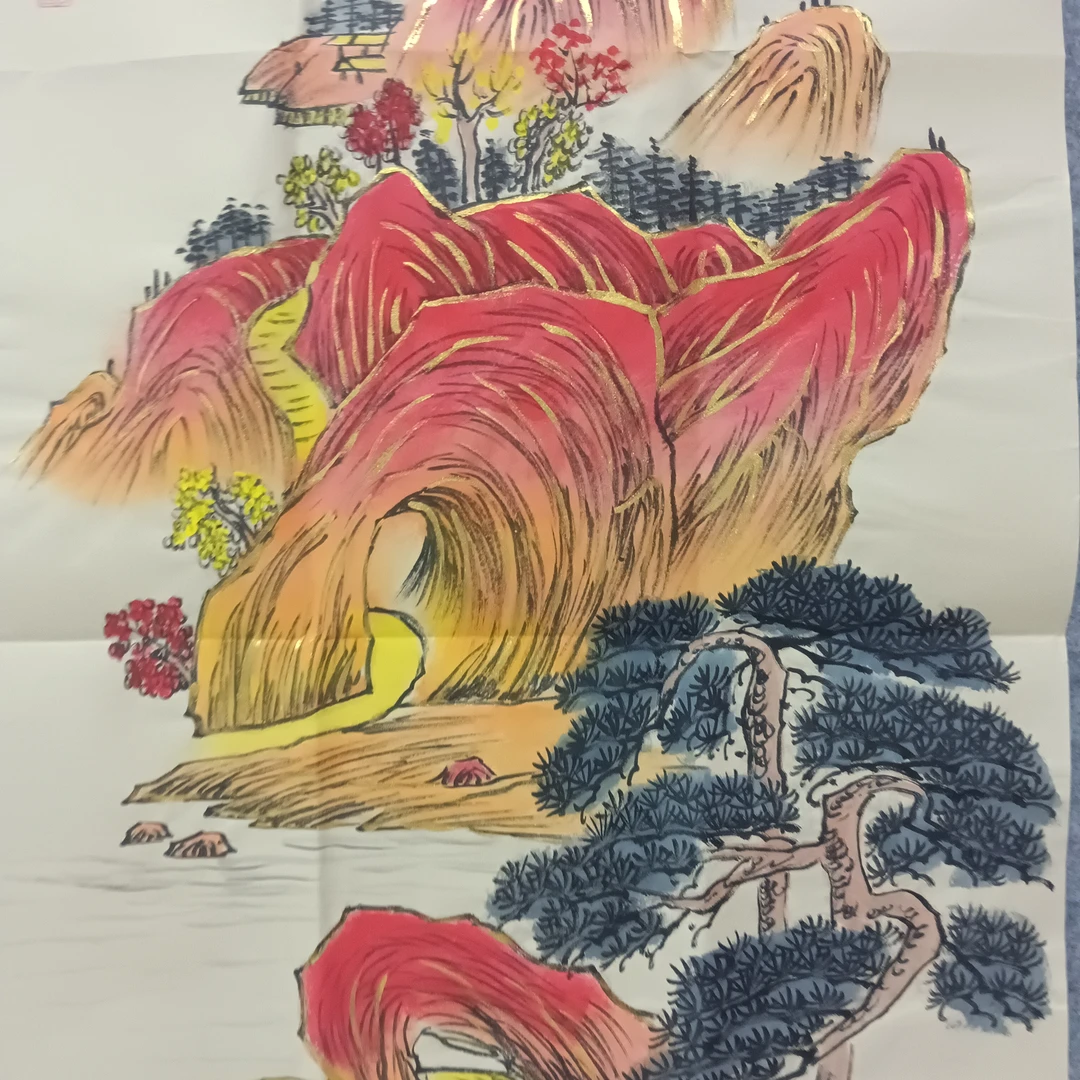 丹青藏馆-宣纸100x52x5竖幅大作