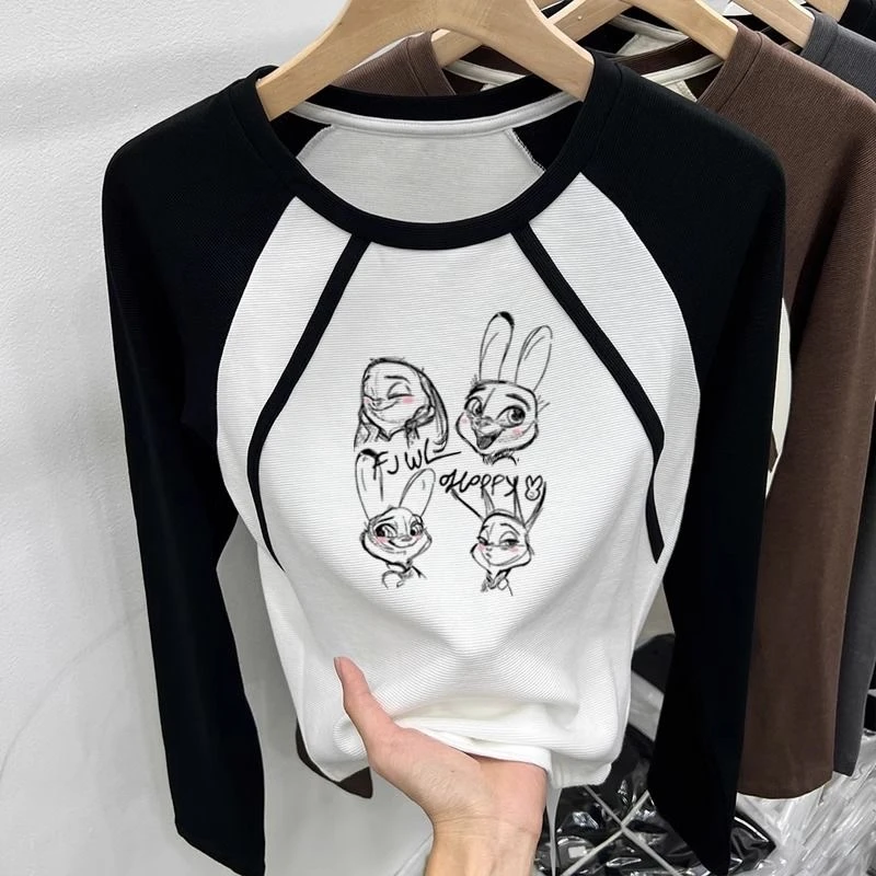 中大童秋冬棉T恤2025新款男女童打底衫洋气外穿内搭长袖春秋款