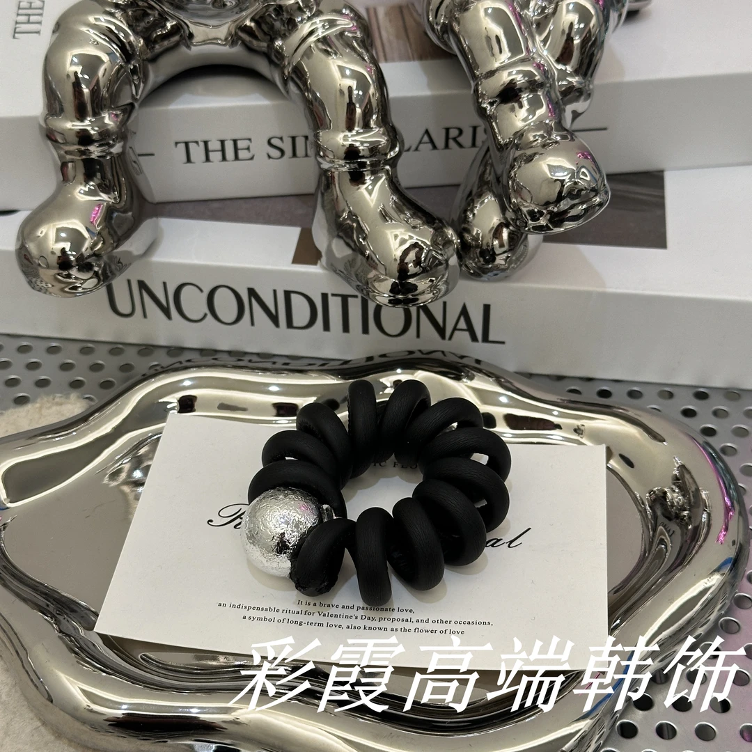 简约款珠珠发圈025