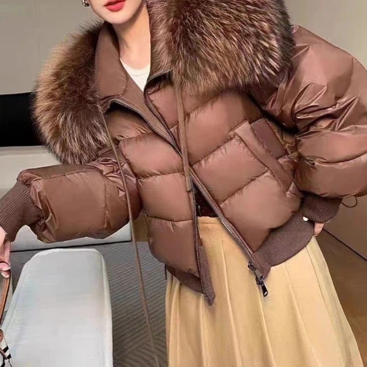 ZM气质修身洋气短款羽绒服女设计师款女士百搭休闲韩版冬季高品质