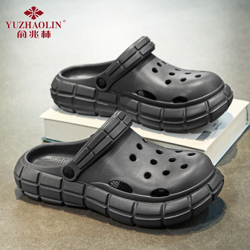 俞兆林夏季新款潮流男士沙滩鞋防滑耐磨时尚户外拖鞋软底软面男拖