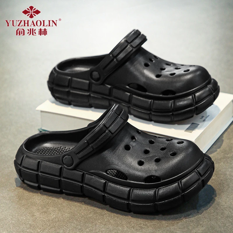 俞兆林夏季新款休闲简约男士时尚户外软底软面沙滩鞋两穿凉拖鞋