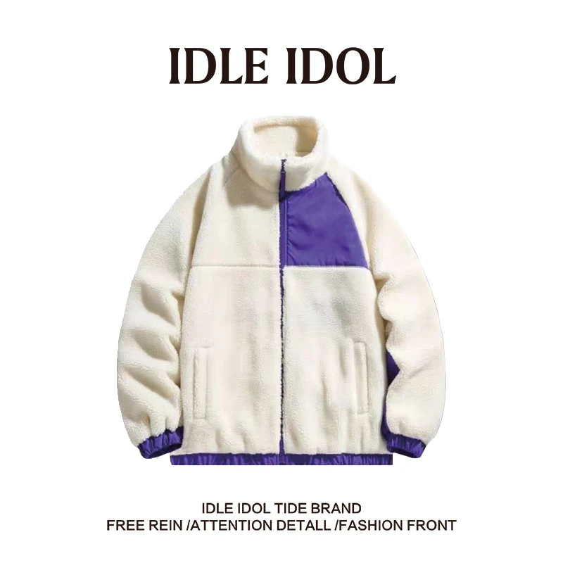 IDLE IDOL【加拿大小沈哥】轻奢休闲百搭加厚外套加绒时尚拼接款