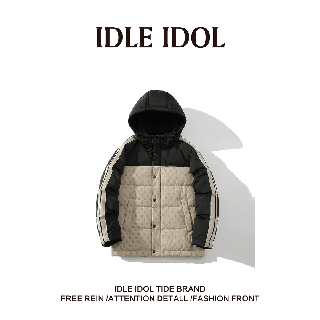 IDLE IDOL【维维专属】轻奢时尚情侣连帽羽绒服秋冬季运动休闲外套
