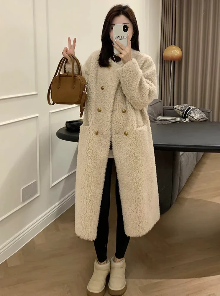 秋冬厚外套上衣女外套女装长款