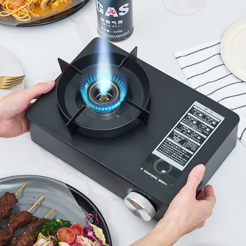 家用烧烤露营野餐户外防风便携卡士炉大猛火力手提迷你瓦斯气管炉