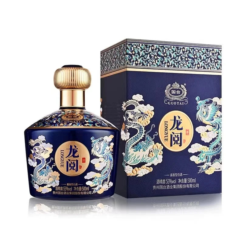 国台贵州国台酒青花龙阅酱香型纯粮酿造聚会宴请白酒53度500ml