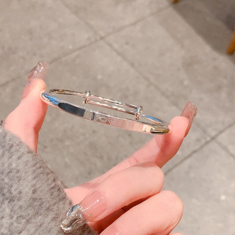 女生礼物小熊手镯推拉式甜美气质时尚小众简约个性ins少女饰品