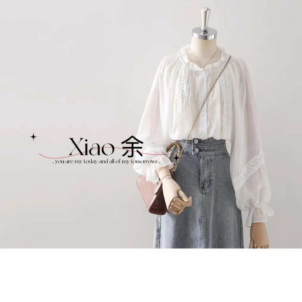 【紫霞仙子防晒衣】这是一条很仙气的小衫，时尚蕾丝衬衣女，夏季百搭