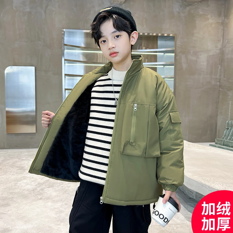男童秋冬季外套2023新款加绒加厚中大儿童冬款【杰特比】C3203