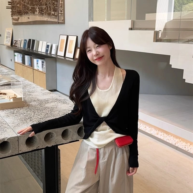 （编号100-200）2025年新款复古法式气质显瘦短袖上衣高腰春夏