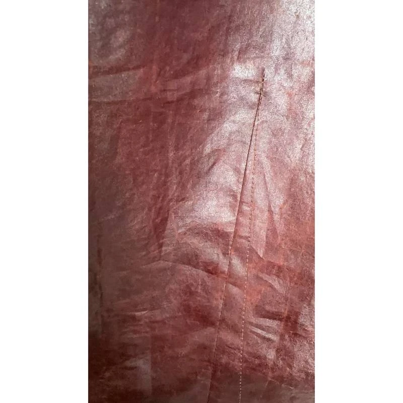 100桑蚕丝红云纱油料花苞裙24LY600