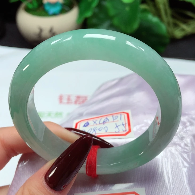 【闪购商品】翡翠手镯未镶嵌圈口55