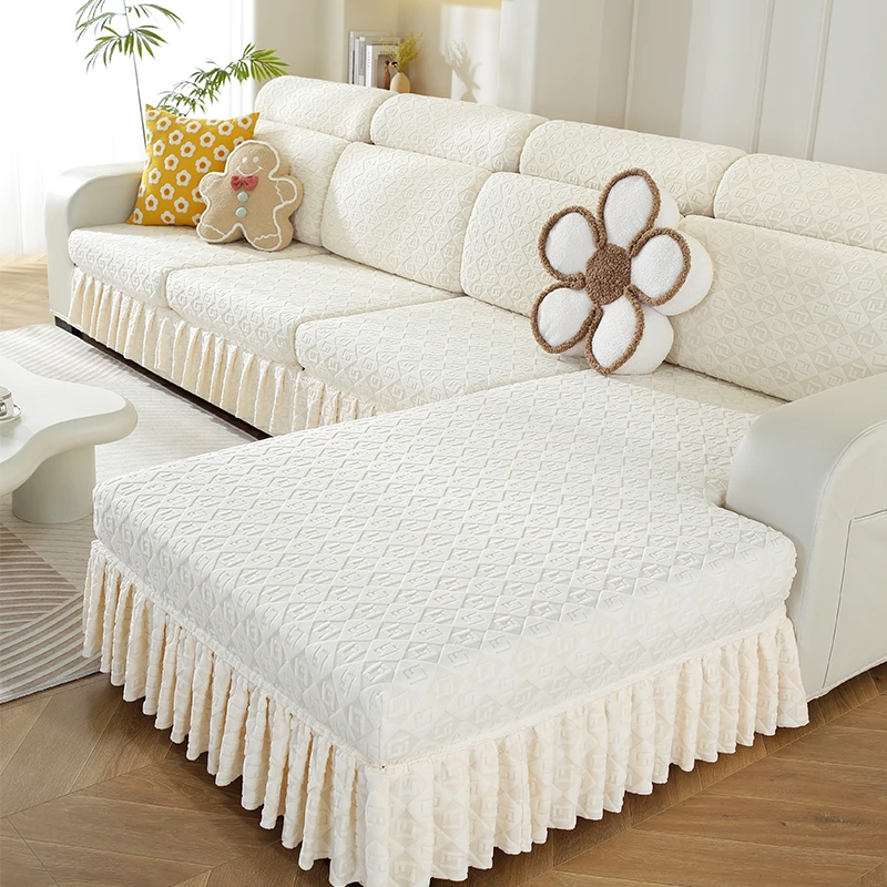 （单片）字符四季通用型弹力沙发套全包万能套罩网红坐垫套网红防尘
