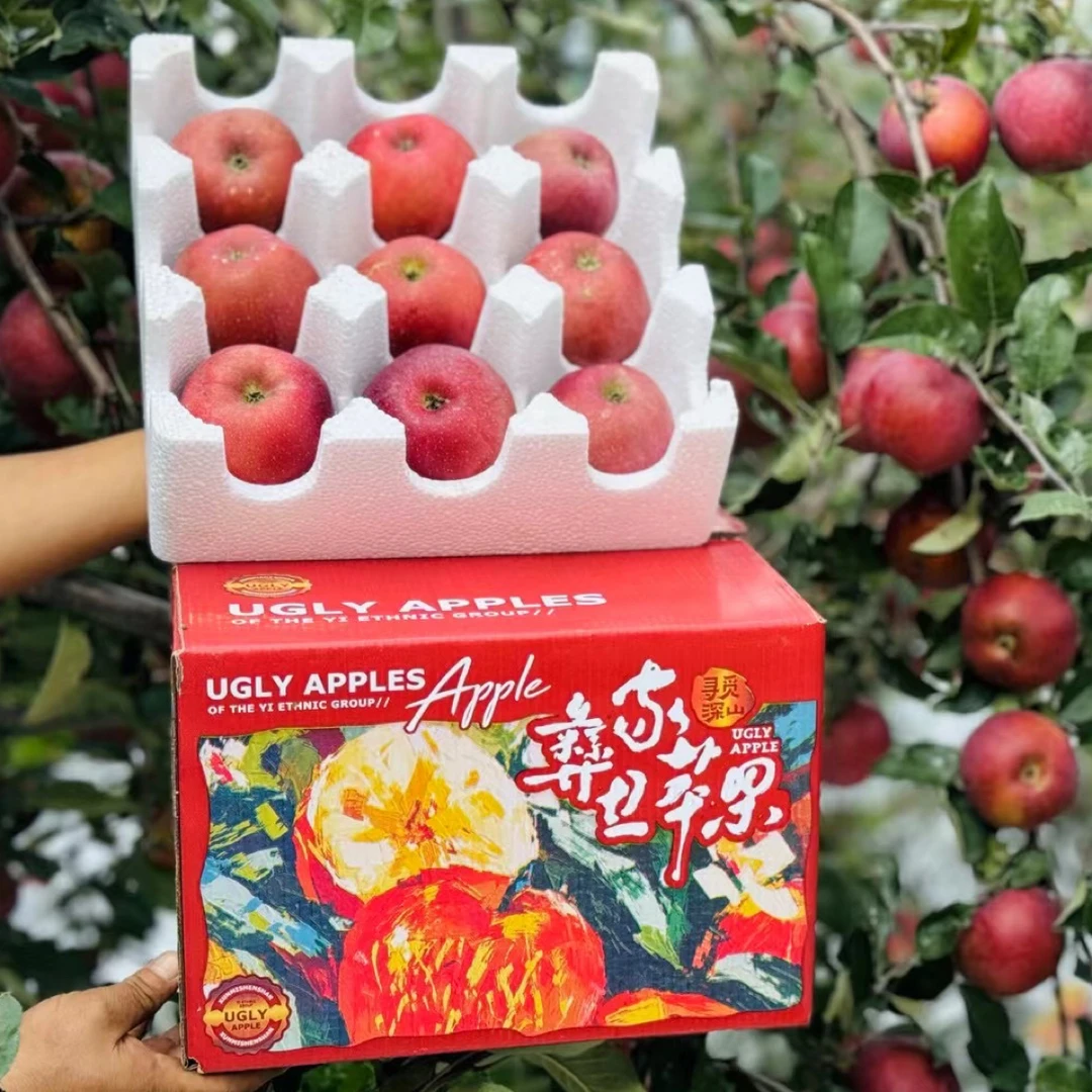 大凉山丑苹果自然成熟四川丑苹果现摘应季水果，攀枝花仓发货