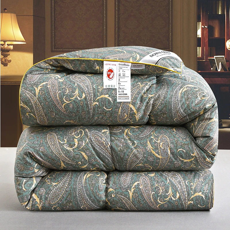 水星家纺适用2025新款加厚白鹅羽绒被春秋被冬被被子冬被芯酒店
