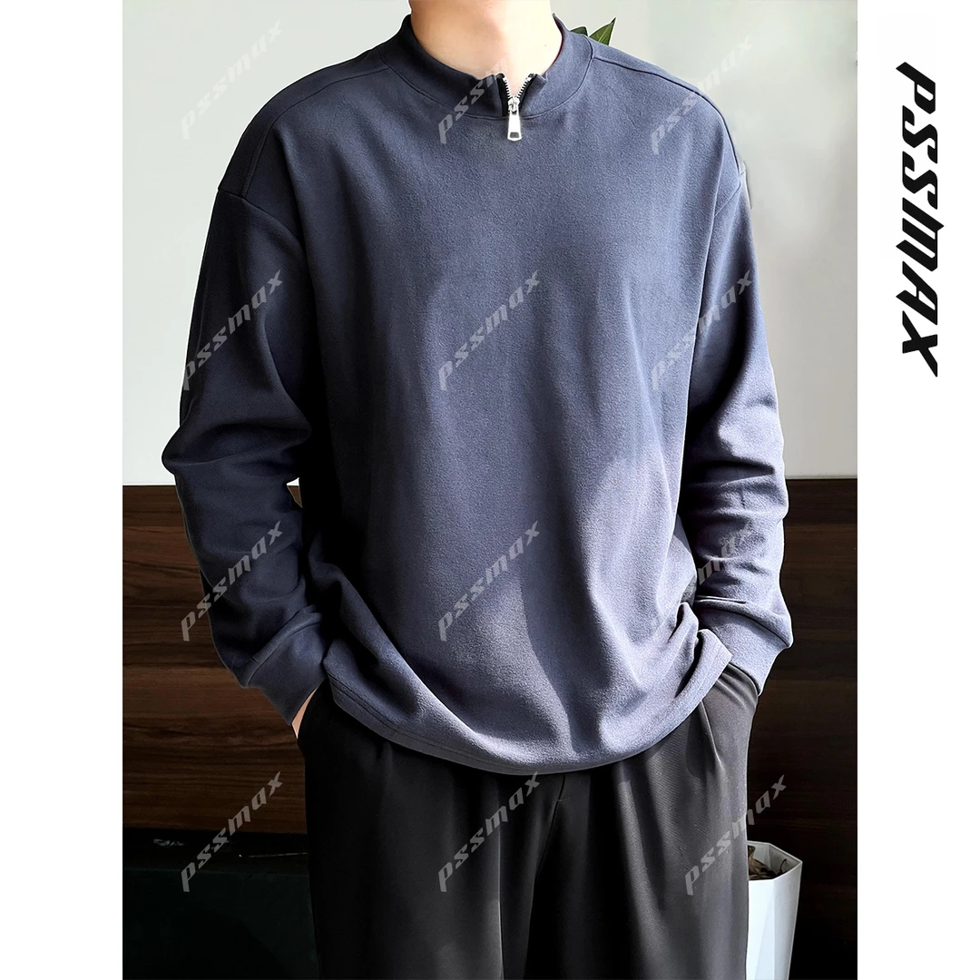 【现货】【PSSMAX】胖俗俗【半拉链打底】秋冬绒感设计舒适阔版休闲打底