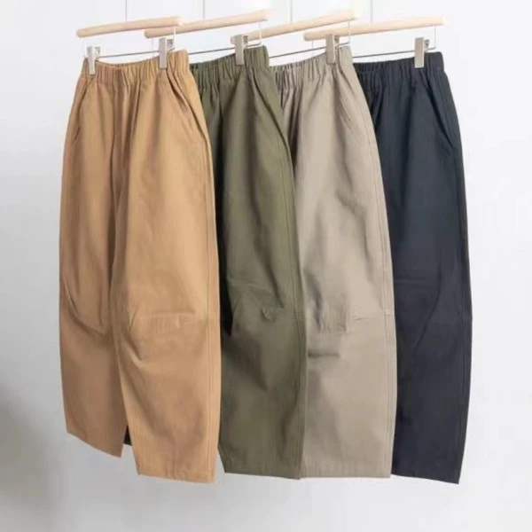 【慧丽 气球裤】新款简约时尚松紧腰休闲宽松高腰百搭气球裤2208