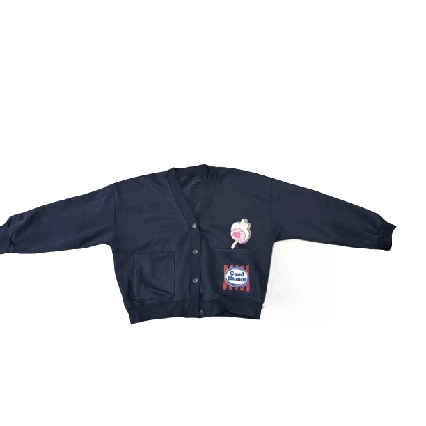 韩版新款印花加绒开衫外套休闲洋气时尚宽松12593