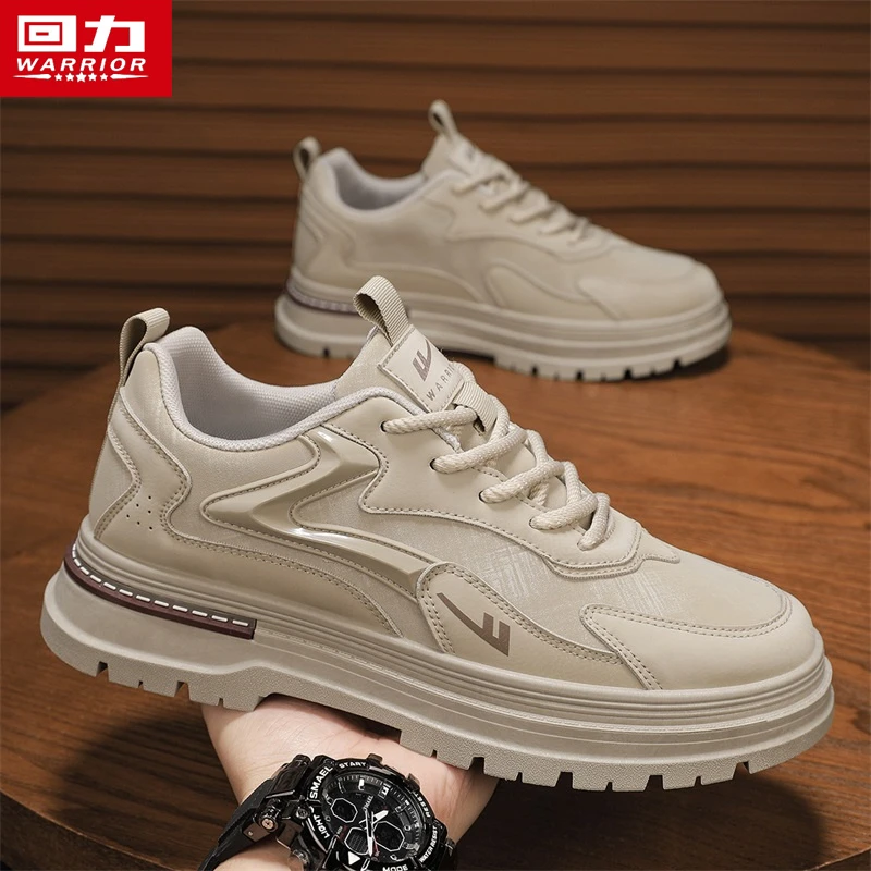 回力男鞋学生休闲马丁靴小白鞋男厚底防滑耐磨登山鞋子男款