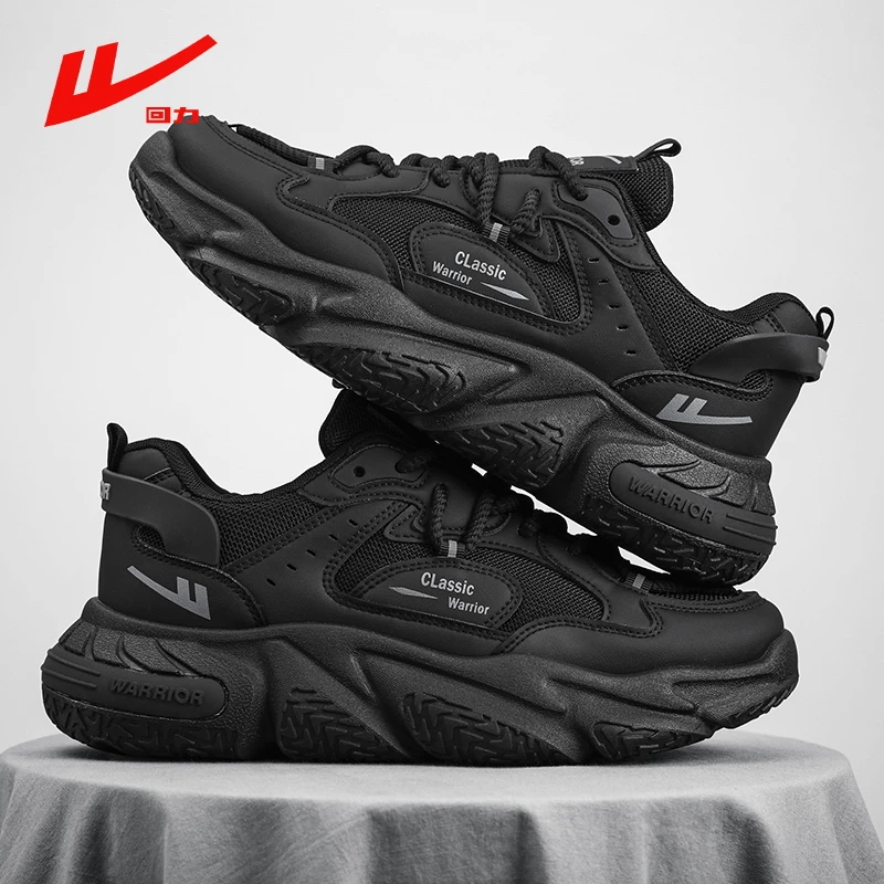 Warrior/回力休闲鞋跑步鞋男款2024秋冬时尚新款增高百搭潮鞋低帮