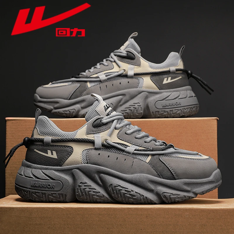 Warrior/回力网面休闲鞋2024春季新款百搭跑步鞋夏季潮鞋透气男鞋