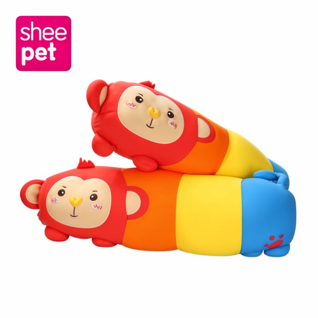 sheepet/舒宠彩色猴公仔玩偶毛绒玩具娃娃儿童睡觉抱枕可爱送礼物
