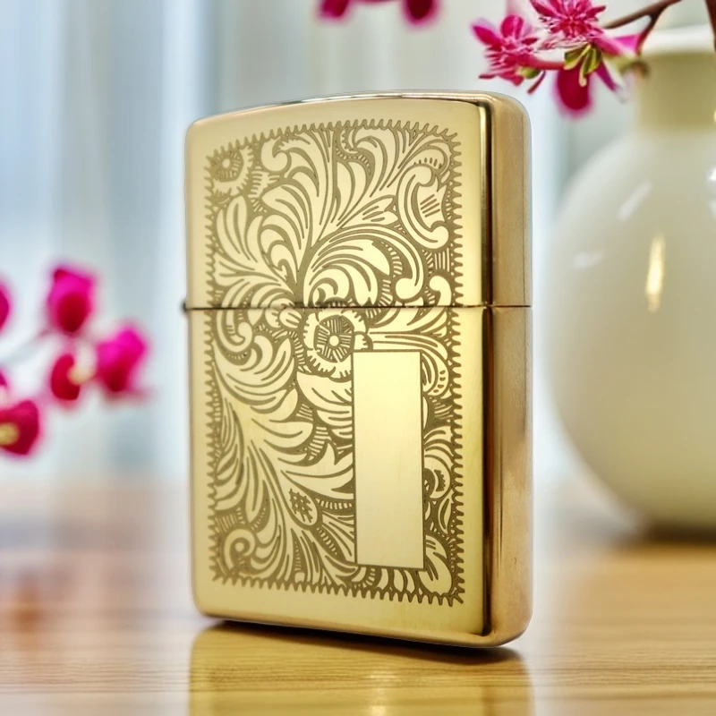 ZIPPO威尼斯人黄铜镜面 美版 352b 打火机TC9901BM