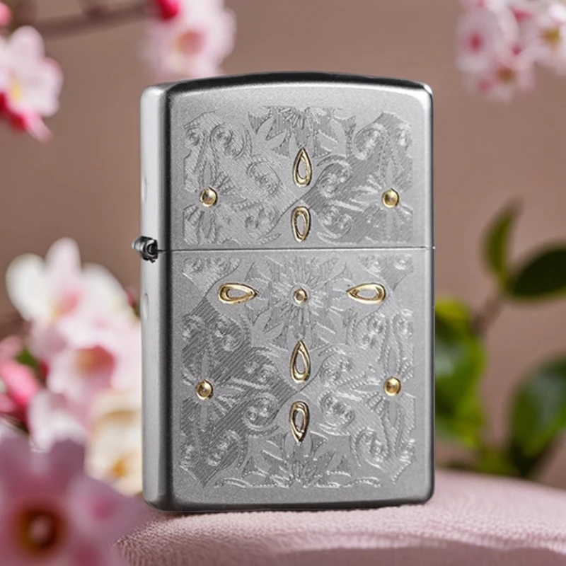 ZIPPO/之宝古典花 锻砂镀铬 美版 28457 刀耕火种 TC9901US