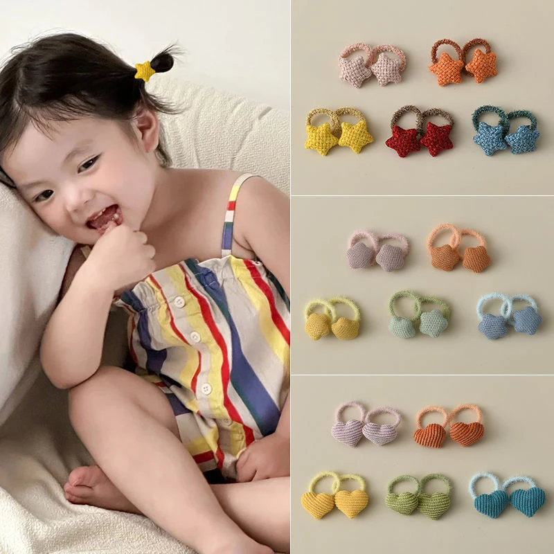 宝宝迷你扎头发圈发量少不伤发头绳女童高弹力发绳头饰儿童发饰