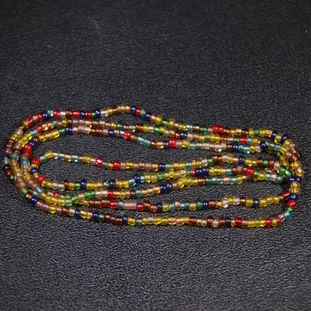 非金属玻璃项链 彩色多宝琉璃项链