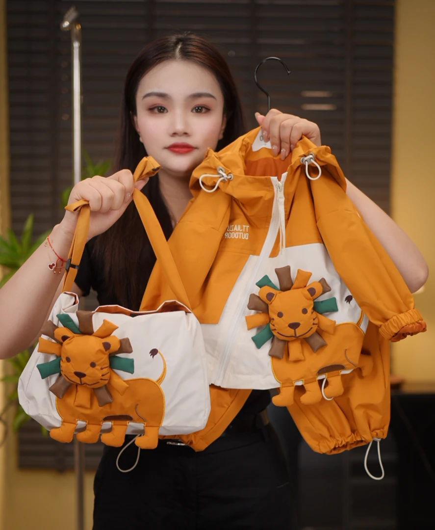 现货【小狮子】2025春秋季新品萌娃穿搭长袖男童女童儿童套装39101